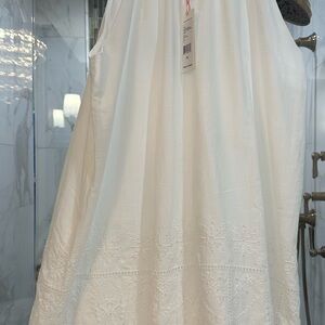 Vineyard Vines White Cap Eyelet Halter Dress